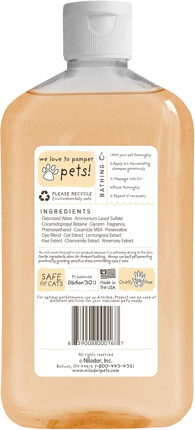 Bobbi Panter Rejuvenating Dog Shampoo, Restores & Revitalizes Skin & Fur, Orange Citrus Scent - 30:1 Concentrated Formula, Made in The USA, Trusted by Professional Groomers, 14 oz. (Case of 12)