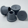 Replacement 7/8" Rubber Feet for Shower Chair, Rubber Feet for Chairs, Chair Leg Caps, feet for Shower/Transfer Chair, Stainless Steel Insert Reinforced, Fits 7/8" Tubing