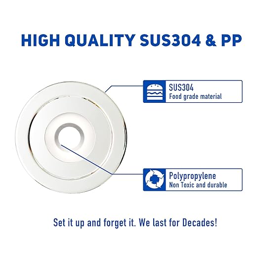 1/4" Spacer for Tub Spout, Flange Trim Ring for Bath Faucet, Eschutcheon Cover Plate for Spigot with Split PVC Blocking Water, Shower Pipe Remodeling Sealer (304SUS-Chrome)