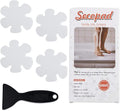 24PCS Original Bathtub Stickers Non-Slip, Safety Shower Treads Adhesive Appliques with Premium Scraper