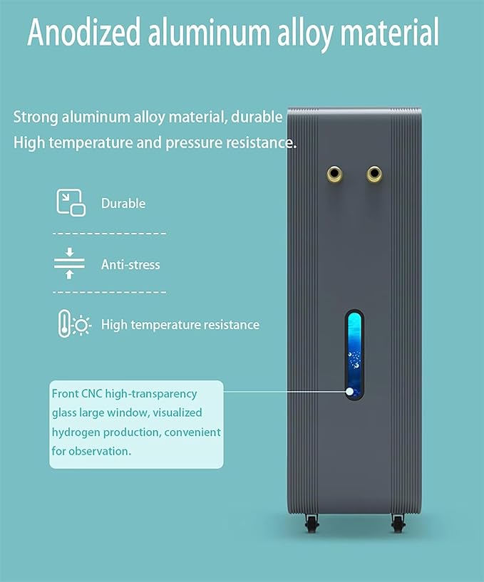 Hydrogen Bath Machine, 99.99% High Purity H2 Bubble Bath Machine, 6000ml/min Hydrogen Water Spa Generator, Up to 2600PPB, for Relieve Fatigue & Enhance Sleep