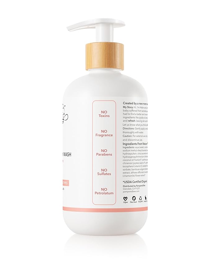 Shampoo & Body Wash (Lavender & Jasmine), 2-in-1 Natural Formula for Newborns, Toddlers and Kids - Cleanses and Softens the most sensitive skin, 12 oz (Pack of 2)