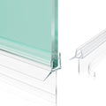 2-Pack Frameless Shower Door Bottom Seal (1/4" X 39") Clear Glass Seal Strip Shower Door Sweep - Stop Shower Leaks