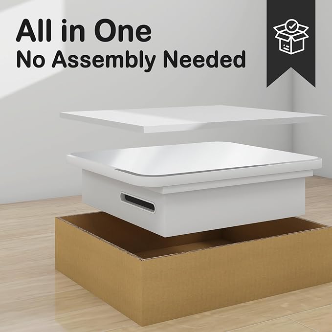 Rectangle Medicine Cabinet with Beveled Edge Mirror, No-Assembly Bathroom Wall Cabinet with Mirror, Adjustable Shelves, Tissue Slot, Recessed or Surface Mount (26" H x 20" W)