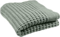 GILDEN TREE Waffle Hand Towels for Bathroom Quick Drying Lint Free Thin, Modern Style (Sage Grey)