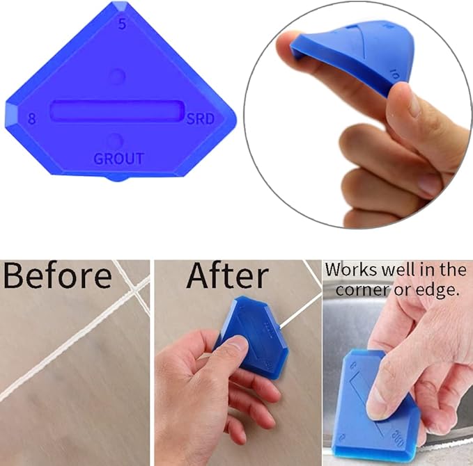 Silicone Profiling Kit, Professional Silicone Profiling Tool, Caulking Tool kit with Sealant Finishing Tools and Caulk Removal Tools