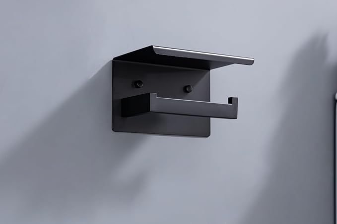 10 Pack Matte Black Bathroom Hardware Set - SUS304 Stainless Steel Wall-Mounted Towel Bar, Holder & Racks, 23.6 Inch
