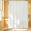 Waterproof Fabric Shower Curtain Liner 78'' Wide with 3 Large Magnets, 78 x 78 inch Extra Long and Large Shower Liner Washable, White Cloth Bathroom Shower Curtain Lightweight