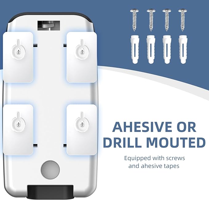 Soap Dispenser Wall Mount 28oz Commercial Hand Soap Dispenser for Bathroom Liquid Gel Hand Sanitizer Dispenser No Drilling Black