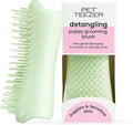 Pet Teezer Puppy Essential Dog Brush, with Extra Soft Teeth for Gentle Grooming on Wet or Dry Fur, Mint