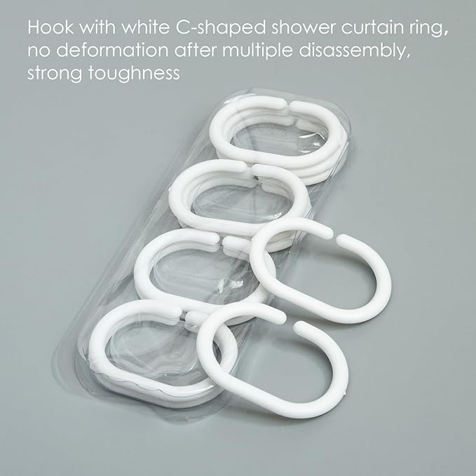 NTBAY EVA Clear Shower Curtain with Water Cube, Water-Repellent Liner with 3 Magnets for Bathroom, 36x72 Inches