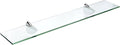Spancraft Glass O-12x14-Chrome Oriole Glass Shelf, Chrome, 12" x 14"