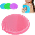 Silicone Shower Foot Scrubber Mat, 2025 Upgrade Shower Mat Slip Suction Cups Foot Scrubber for Men and Women (1 * Pink)