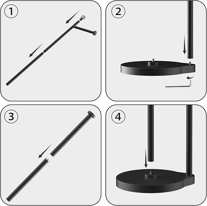 Toilet Paper Holder for Bathroom, Heavy Weighted Metal Free Standing Toilet Paper Storage with Crystal Ball, Toilet Paper Stand for Bathroom Accessories, Matte Black [Holds MEGA Rolls]