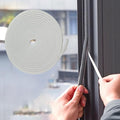 33.3FT Self-Adhesive Weather Stripping Seal for Door Frames and Sliding Windows, Weatherstripping for Soundproofing, Dustproof, Window Insulation for Winter, 0.35'' Wide x 0.6'' Thick, White