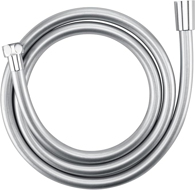Shower Hose PVC,Explosion Proof Anti Winding Showerhead Hoses Extra Long,Used In Showerheads Spray Bidet Bathing Toilet Cleaning Pet Flexible Rv Shower Hose Replacement (Silver, 31 In)