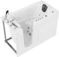 ANZZI Walk-in Tub 30" x 60" Left Drain Quick Fill Walk-In Whirlpool and Air Tub with Powered Fast Drain in White (3060WIL)