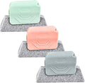 3PCS Magic Window Track Cleaner, 2025 Upgraded Window Groove Cleaning Brush Tools Set, Hand-held Window Track Cleaning Tools for Window lides Gaps Tile Lines Shutter Car Vents (Grey + Pink + Green)