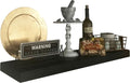 joelsantiques - 36 Inch Wooden Floating Shelves for Wall - 36x10x2 in - Made of Natural Wood - Long Heavy Duty Rustic Wall Shelves for Bedroom - Perfect for Living Room, Kitchen - Black