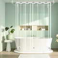 Waterproof Clear Shower Curtain Liner with 3 Large Magnets, 72 x 78 inch Extra Long Bpa-Free PEVA 8G Shower Liner Weighted, Tall Bathroom Transparent Plastic Shower Curtain Durable