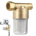yeesport Garden Hose Sediment Filter, Inline Water Filter Washing, Machine Water Filter for Electric Water Heater, Shower, Garden Hose, Anti Clogging, 3.7 x 3.3 x 2.0 in