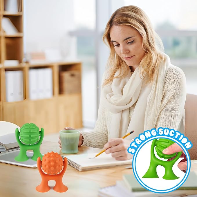 Sensory Suction Cup Spinner Toys, Textured Suction Cup Toys for Autism, Quiet High Chair Toy for Calming, Sensory Spinner Toy for Classroom Bath, 2 Pack Calm Down Corner Supplies for Boys Teens