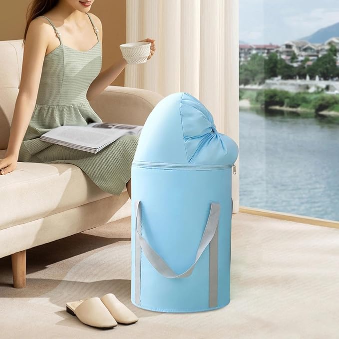 Foot Bath Bucket Household Foot Bath Bag Portable Foot Soaking Bucket Foot Bath Soak Tub for Outdoor Camping Dorm Hotel Home, Blue