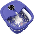 HOSPAN Collapsible Foot Spa Electric Rotary Massage, Foot Bath with Heat, Bubble, Remote, and 24 Motorized Shiatsu Massage Balls. Pedicure Foot Spa for Feet Stress Relief - FS02A