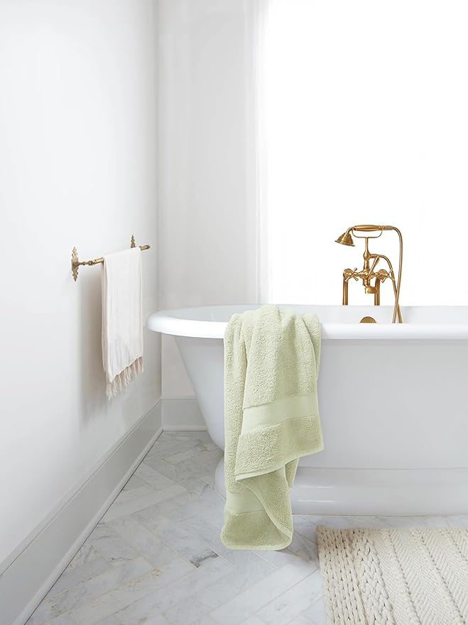 Delara Organic Cotton Luxuriously Plush Bath Towel 20 Piece Set|GOTS & Oeko-TEX Certified|Premium Hotel Quality Towels|Feather Touch Technology|650 GSM Long Staple|Soft, Quick Dry & Ultra-Absorbent