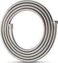 OFFO Shower Hose, 158 in Kink Free Stainless Steel Shower Hose Attachment Electroplating Handheld Shower Head Hose Flex Hoses Extension with Brass Insert & Nut for Pet Bathing Cleaning, Nickel Gray