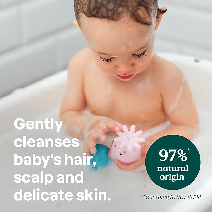 ATTITUDE 2-in-1 Shampoo and Body Wash for Baby, EWG Verified, Dermatologically Tested, Made with Naturally Derived Ingredients, Vegan, Good Night, Bulk Refill, 67.6 Fl Oz