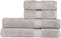 Christy Renaissance 4 Piece Gray Towel Set | 100% Egyptian Cotton | Luxury Bathroom Towels | Soft and Super Absorbent | 675 GSM | 2 Bath Sheet 2 Hand | Dove Gray