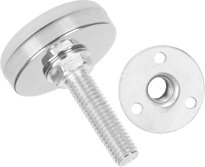 APACALI Heavy Duty Adjustable Leveling Feet Furniture Leveling Screw Leg levelers M10 Fully-Threaded Feet Levelers 120mm Length Shank 60mm/2.4inch (M8-16pcs)