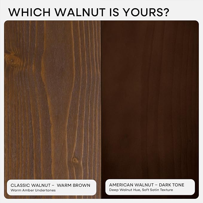 Homeforia Classic Walnut 18 inch Floating Shelf, High End Solid Real Wood Small 18inch Floating Shelves for Wall Mounted, 18in Floating Shelves, Heavy Duty Bracket, 18 X 6.5 X 1.75 inches, Set of 3