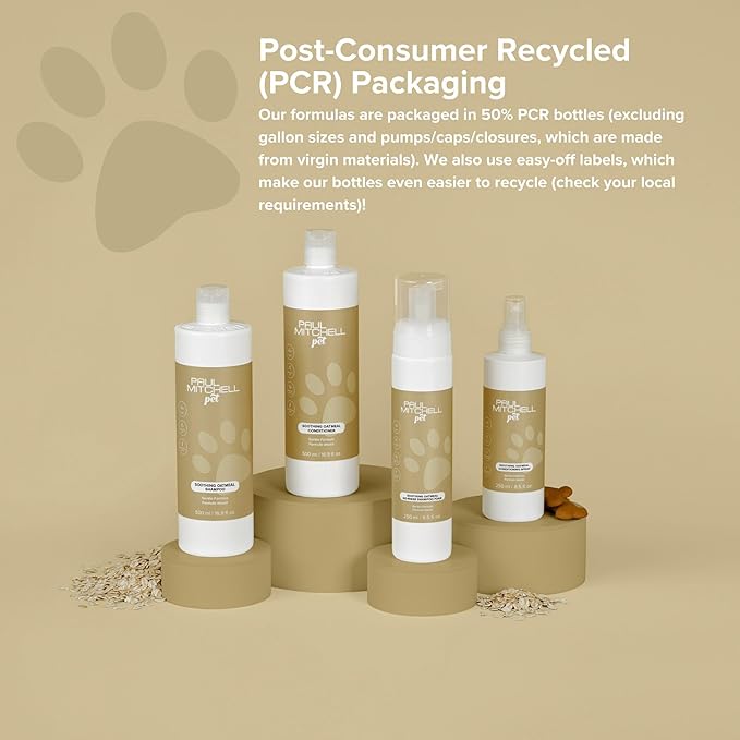 Paul Mitchell Pet Soothing Oatmeal Conditioning Spray, Gentle Formula, Grooming Spray for Dogs, 8.5 fl. oz