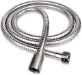 59" Brushed Nickel Shower Hose Replacement Handheld Kink Free Stainless Steel Shower Head Wand Hose Extension Extra Long with Brass Insert and Nut, Durable & Flexible for Pet Bathing Cleaning