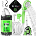 AUTOPkio Portable Camping Shower - Outdoor Camp Shower with Showerhead Sprayer & Rechargeable Battery Pump for Camping, Travel, Hiking, Car Washing, Pet Bath