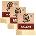 Dr. Squatch Natural Bar Soap for Men - Cold Process Soap with No Harsh Chemicals - Bay Rum (5 oz, 3-Pack)