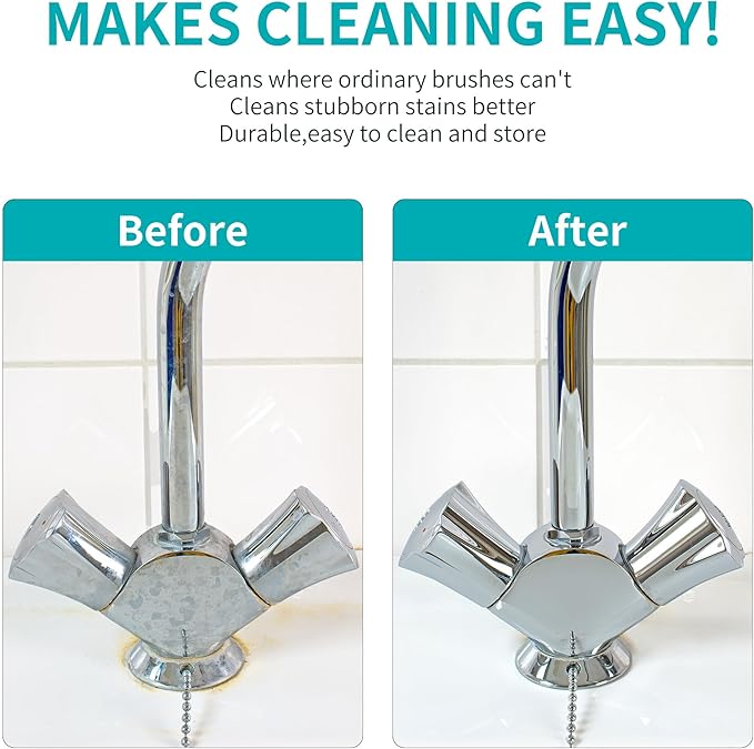 Hard Bristle Crevice Cleaning Brush for Household Use, Multifunctional Crevice Cleaning Tool, Home Essentials, Upgraded Gap Cleaning Brush for Bathroom, Kitchen, 6Pcs