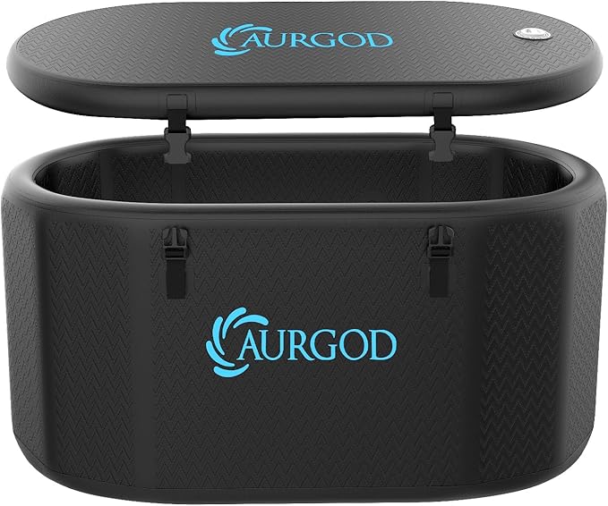 238Gallon Inflatable Cold Plunge Tub for Recover, Upgraded Thickened 2 Person Ice Bath Tub, Bathtub Adult, Insulated Lid, Pump, Strong Handbag