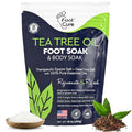 Tea Tree Oil Foot Soak with Epsom Salt - For Toenail Repair, Athletes Foot, Softens Calluses, Soothes Sore & Tired Feet, Nail Discoloration, odor Scent, Spa Pedicure Care - Made in USA 16 oz