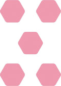 Kahuna Grip Bathtub Bath and Shower 5¼" Hexagon Non-Slip Traction Treads (Pink)