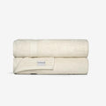 SALBAKOS 100% Turkish Cotton Extra Large Bath Sheet Set of 2 35x70 inch | Heirloom Quality | Hotel & Spa Collection | Soft, Absorbent Oversize Bath Towels | Made in Turkey (Ivory, 2 Bath Sheets)