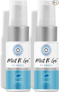 Mist N’ Go by Omaze Travel Bathroom Spray for Toilet Spray Odor Eliminator - Travel Toilet Spray for Bathroom Air Freshener Spray for Bathroom Deodorizer - Dream Travel Size (1oz x2)