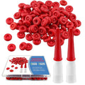 100 Pcs Caulk Tube Sealer Caps, Caulking Gun Tip Caps, Caulking Tool Accessory, Caulk Sealer Saver for Open Caulking Tube Sealing and Preserving, with Storage Box for Easy Storage