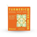 Turmeric & Bitter Melon 2-in-1 Luxurious Natural Soap Bar (4.2 oz) | Herbal Freshness & Gentle Refreshing Cleanse | Cold-Processed, Handmade in Vietnam