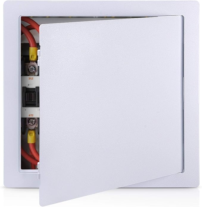 Plumbing Access Panel for Drywall 16 x 16 Inch Plastic Access Door Removable Wall Access Panel Ceiling Reinforced Hinged Durable White