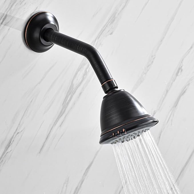 BESTILL Wall Mounted 8 Inch Shower Head Arm, Shower Arm and Flange Included, Oil Rubbed Bronze