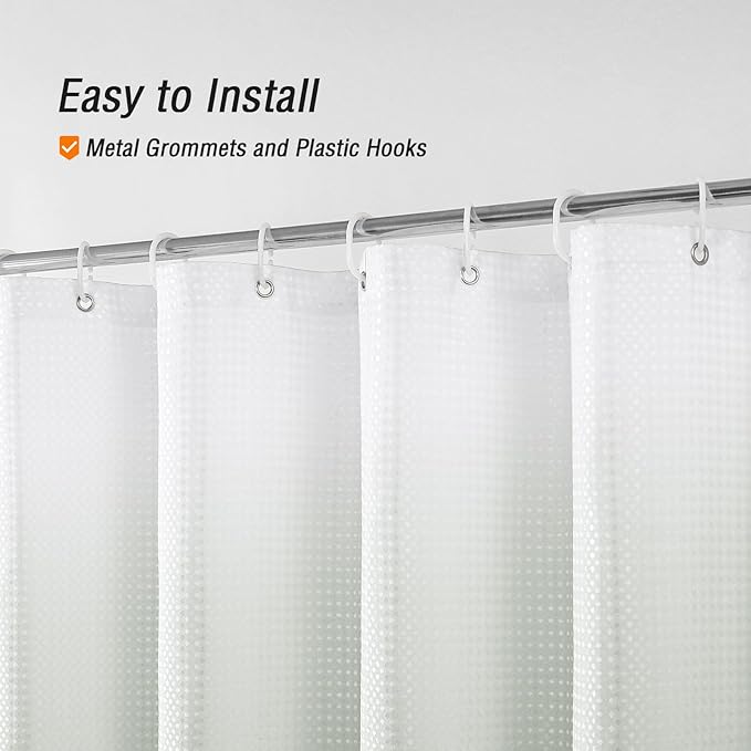 Gibelle Small Stall Shower Curtain 36 x 72, Narrow Half Sage Green Ombre Shower Curtain for Bathroom, Waffle Weave Fabric Shower Curtain Set with Hooks, Water Repellent, Machine Washable