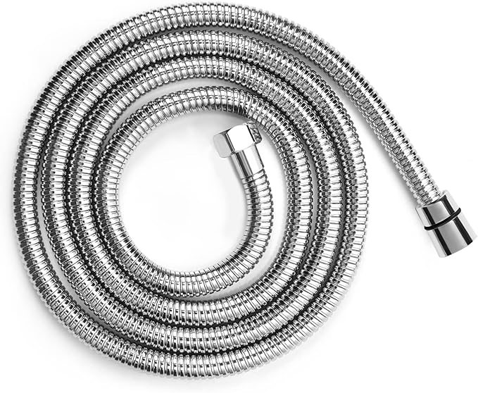 Shower Hose Extra Long 99 Inches Stainless Steel Handheld Shower Head Hose with Brass Insert and Nut - Durable and Flexible